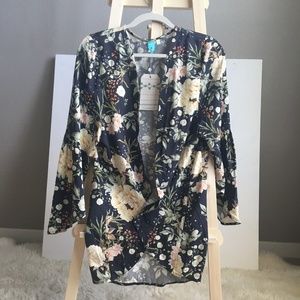 FARM RIO bell sleeve kimono Anthropologie